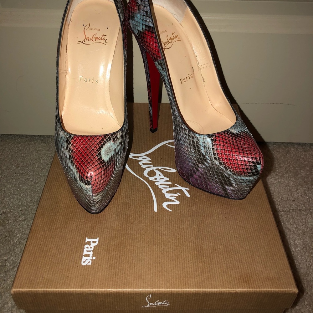 Christian Louboutin Python Platform Pump - image 3